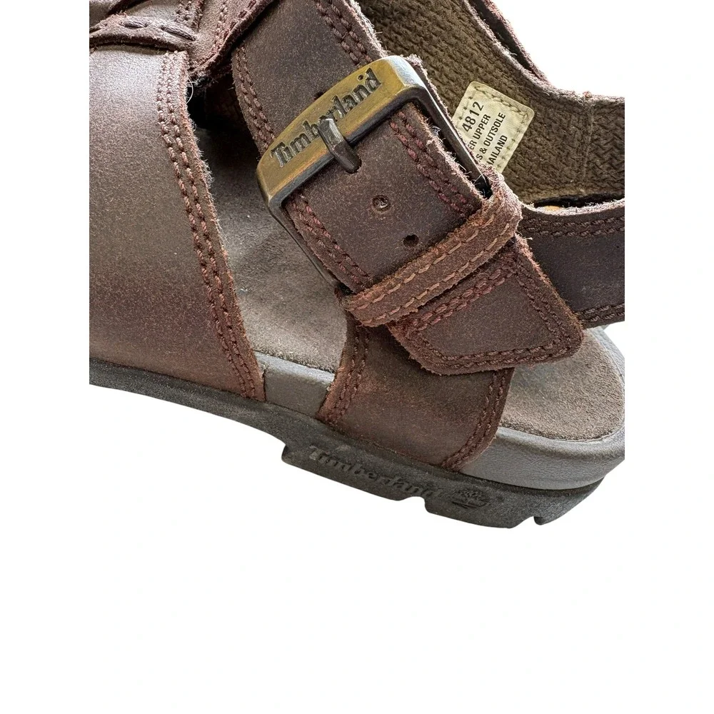 Timberland Brown Leather Fisherman Sport Sandal‎ Gladiator Outdoor Comfort 9
